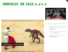 Tablet Screenshot of animalesencasa.com